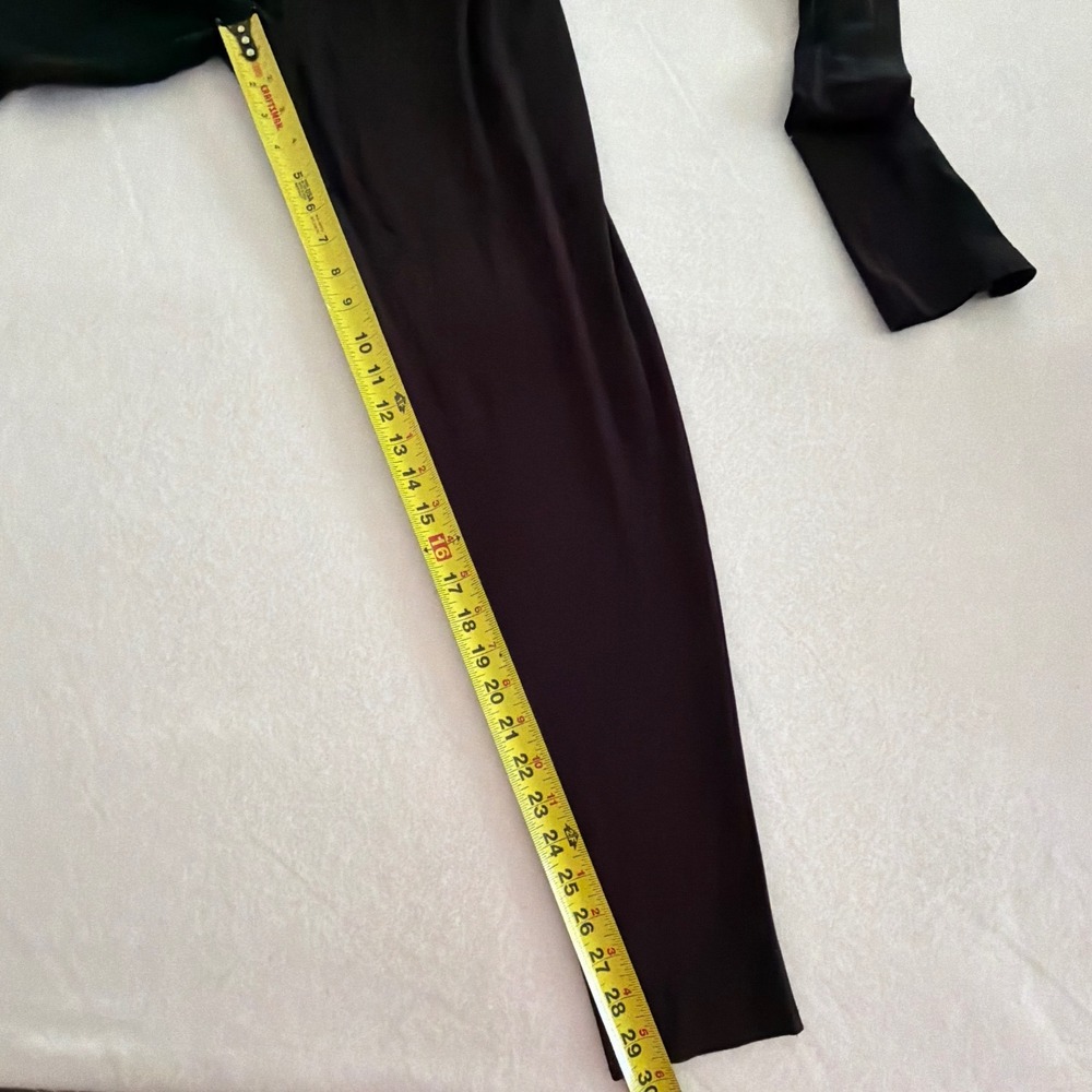Norma‎ Kamali Dolman V Neck Catsuit Black Stretch Jersey Jumpsuit KK424JPLG62001 - Picture 11 of 14